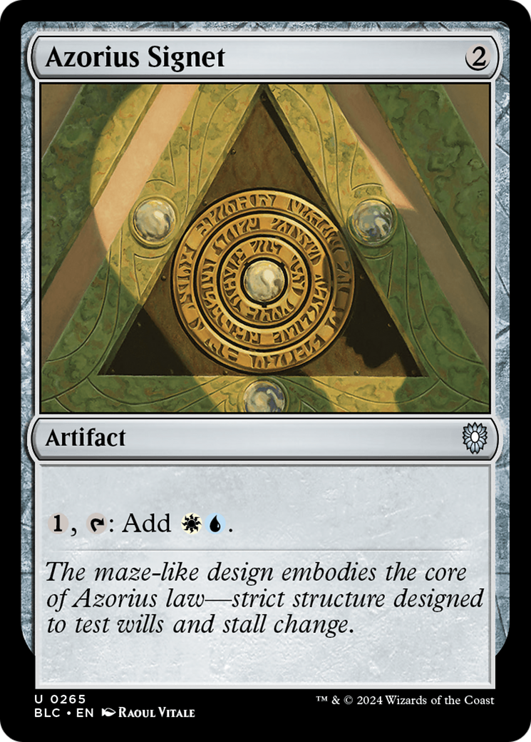 Azorius Signet [Bloomburrow Commander] | Grognard Games