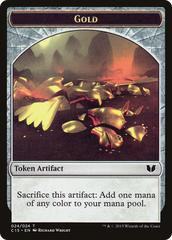 Gold // Knight (005) Double-Sided Token [Commander 2015 Tokens] | Grognard Games