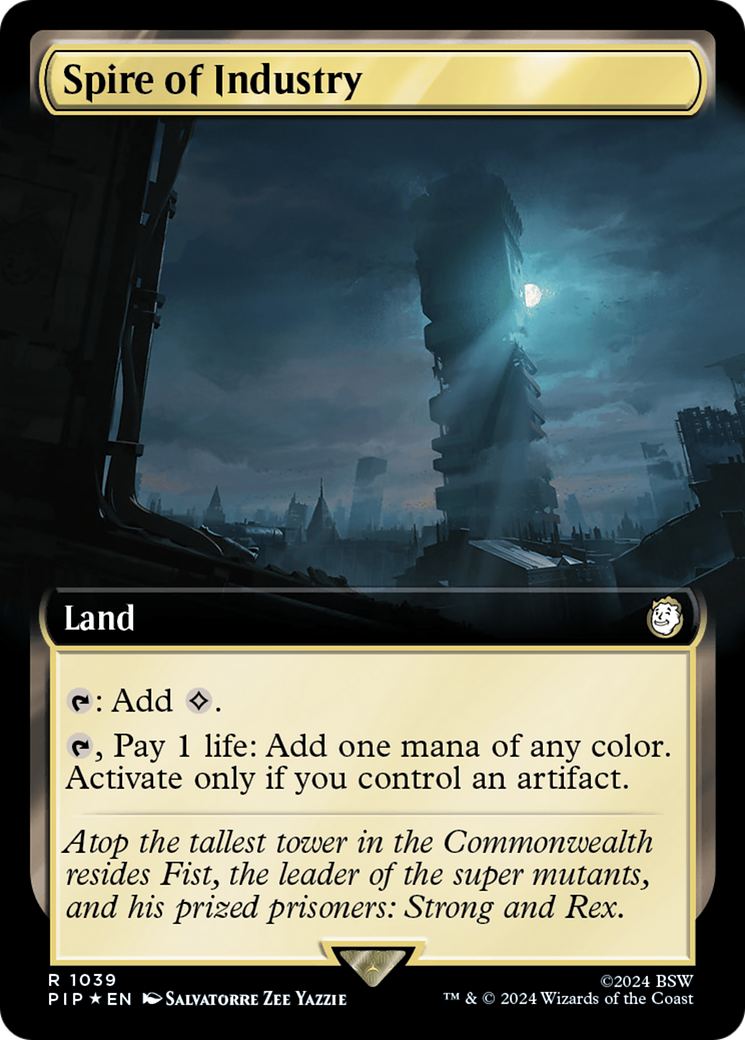 Spire of Industry (Extended Art) (Surge Foil) [Fallout] | Grognard Games