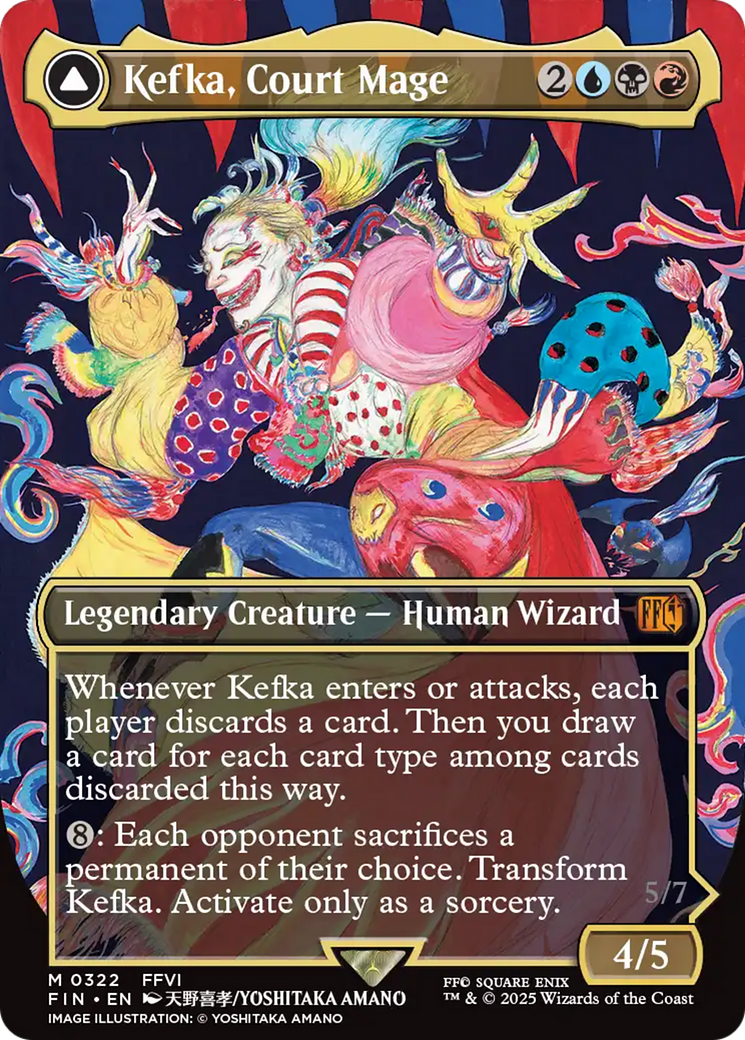 Kefka, Court Mage (Borderless) (FIN-322) - FINAL FANTASY Foil | Grognard Games