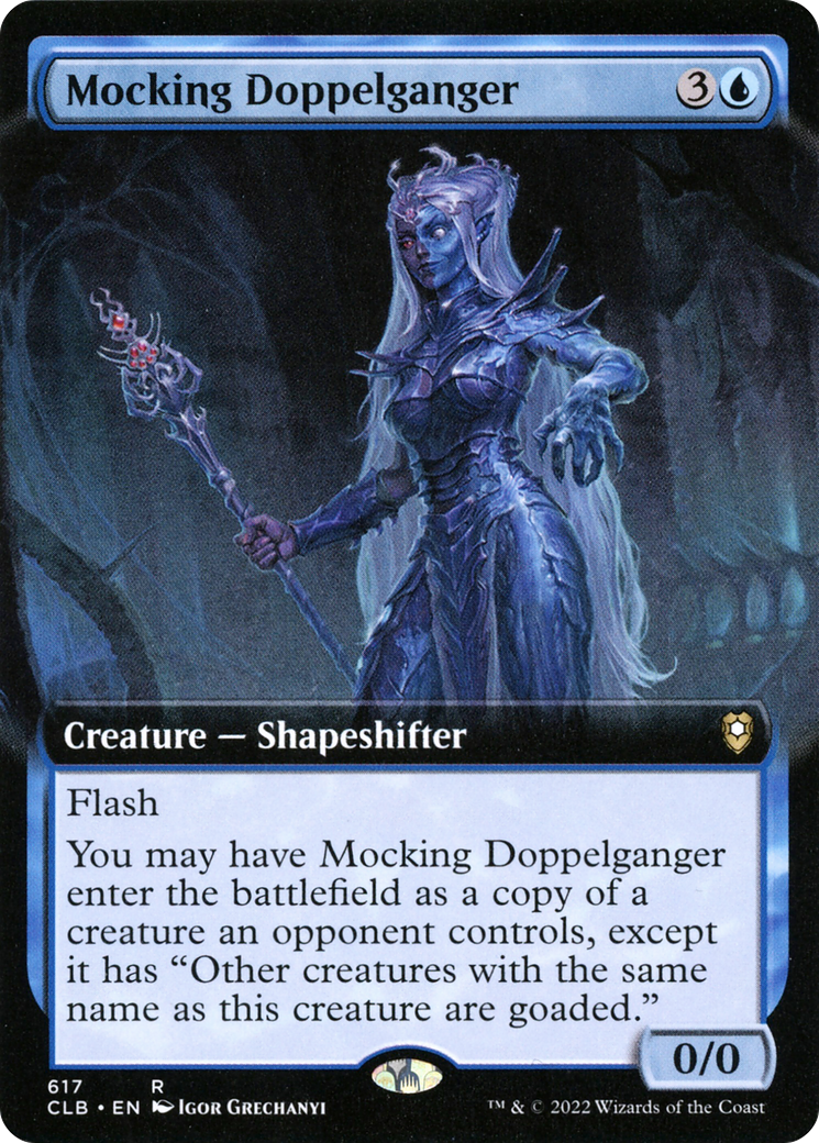 Mocking Doppelganger (Extended Art) [Commander Legends: Battle for Baldur's Gate] | Grognard Games