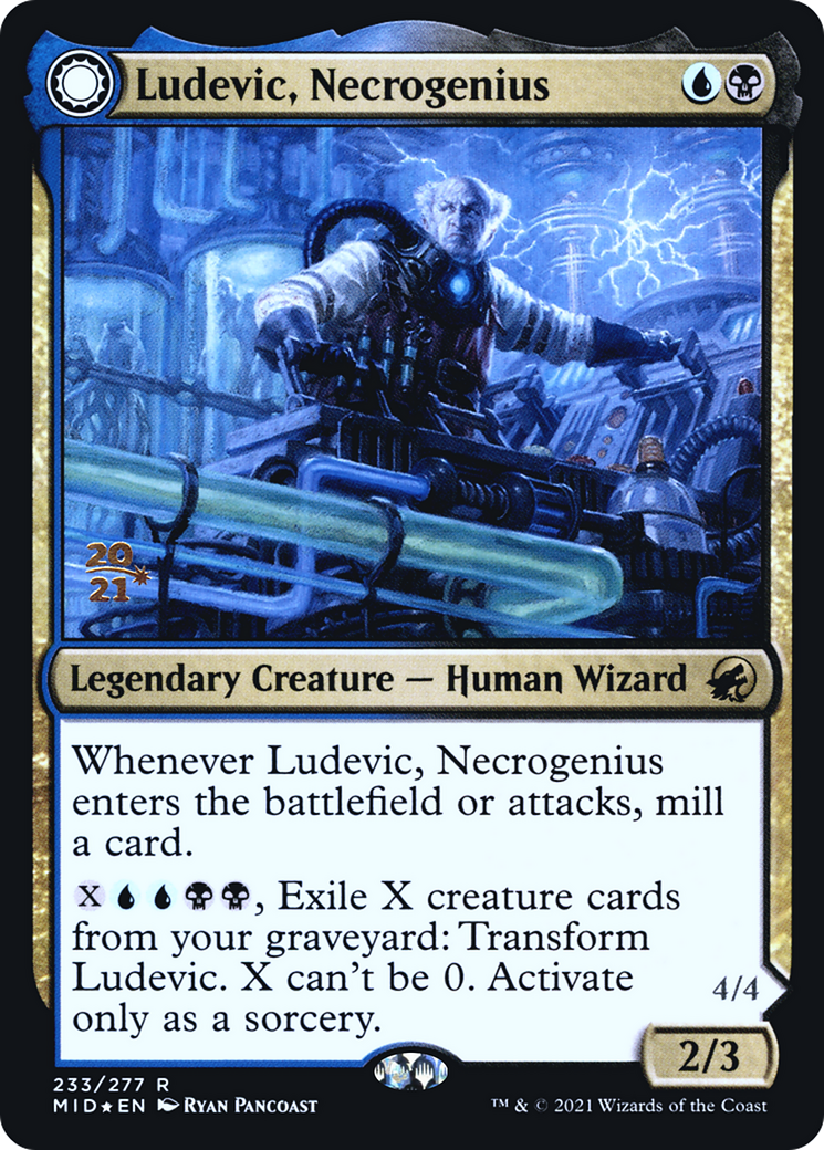 Ludevic, Necrogenius // Olag, Ludevic's Hubris [Innistrad: Midnight Hunt Prerelease Promos] | Grognard Games