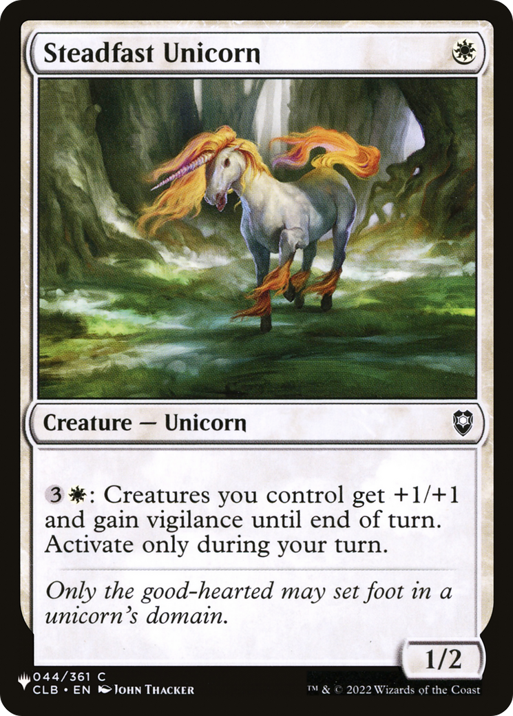 Steadfast Unicorn [The List] | Grognard Games