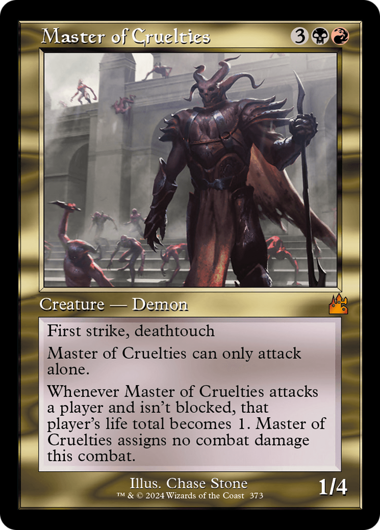 Master of Cruelties (Retro Frame) [Ravnica Remastered] | Grognard Games