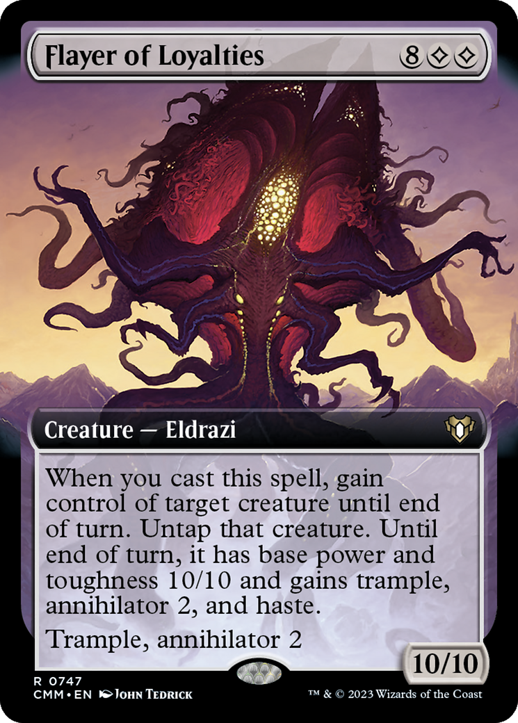 Flayer of Loyalties (Extended Art) [Commander Masters] | Grognard Games
