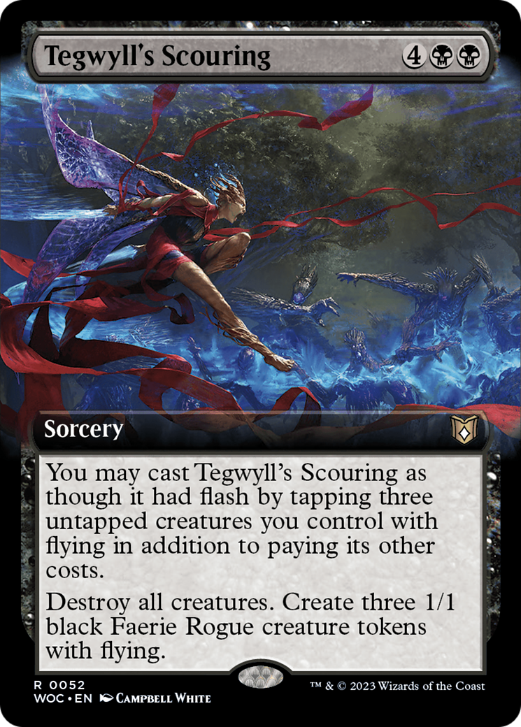 Tegwyll's Scouring (Extended Art) [Wilds of Eldraine Commander] | Grognard Games