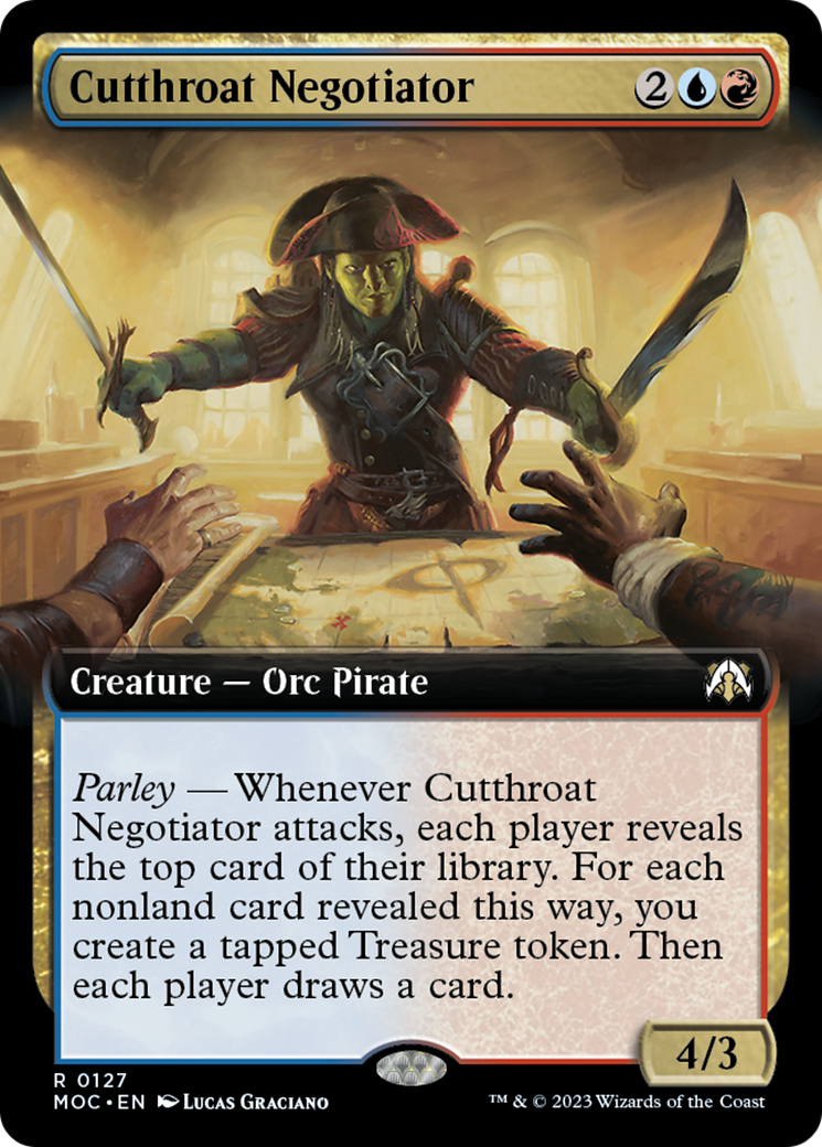 Cutthroat Negotiator (Extended Art) [March of the Machine Commander] | Grognard Games