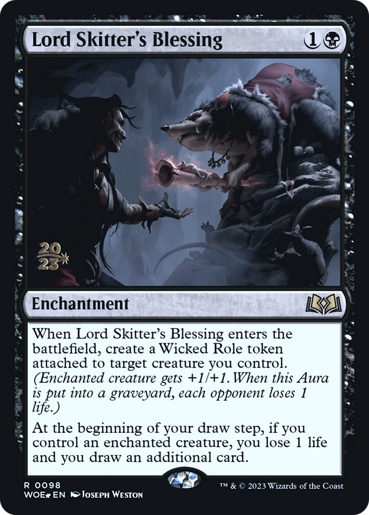 Lord Skitter's Blessing [Wilds of Eldraine Prerelease Promos] | Grognard Games