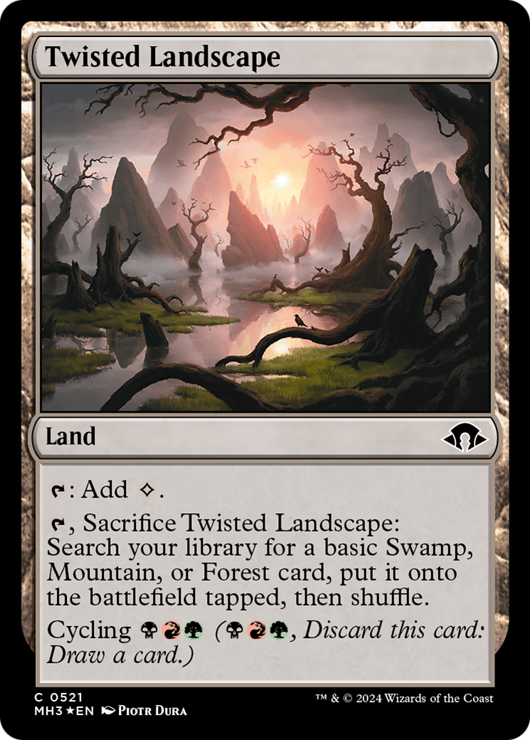 Twisted Landscape (Ripple Foil) [Modern Horizons 3] | Grognard Games