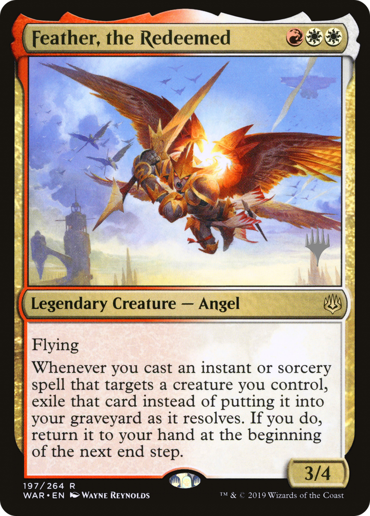 Feather, the Redeemed (Promo Pack) [War of the Spark Promos] | Grognard Games