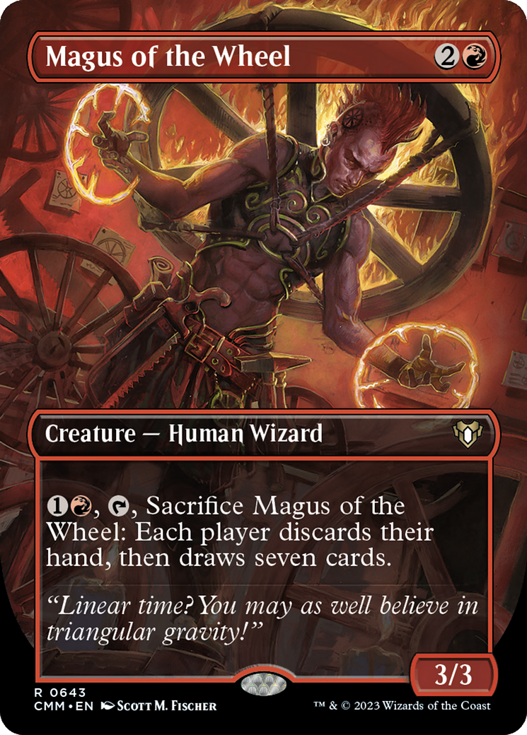 Magus of the Wheel (Borderless Alternate Art) [Commander Masters] | Grognard Games
