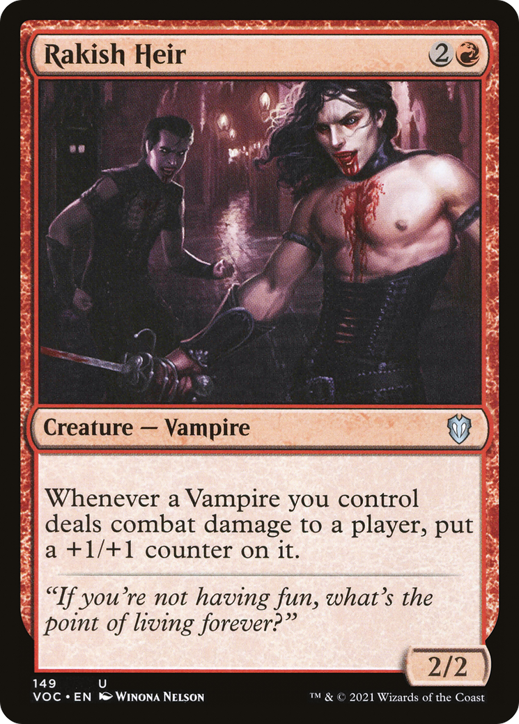 Rakish Heir [Innistrad: Crimson Vow Commander] | Grognard Games