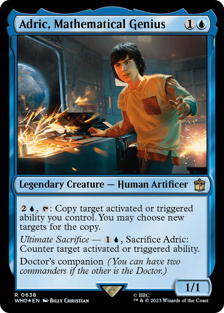 Adric, Mathematical Genius (Surge Foil) [Doctor Who] | Grognard Games