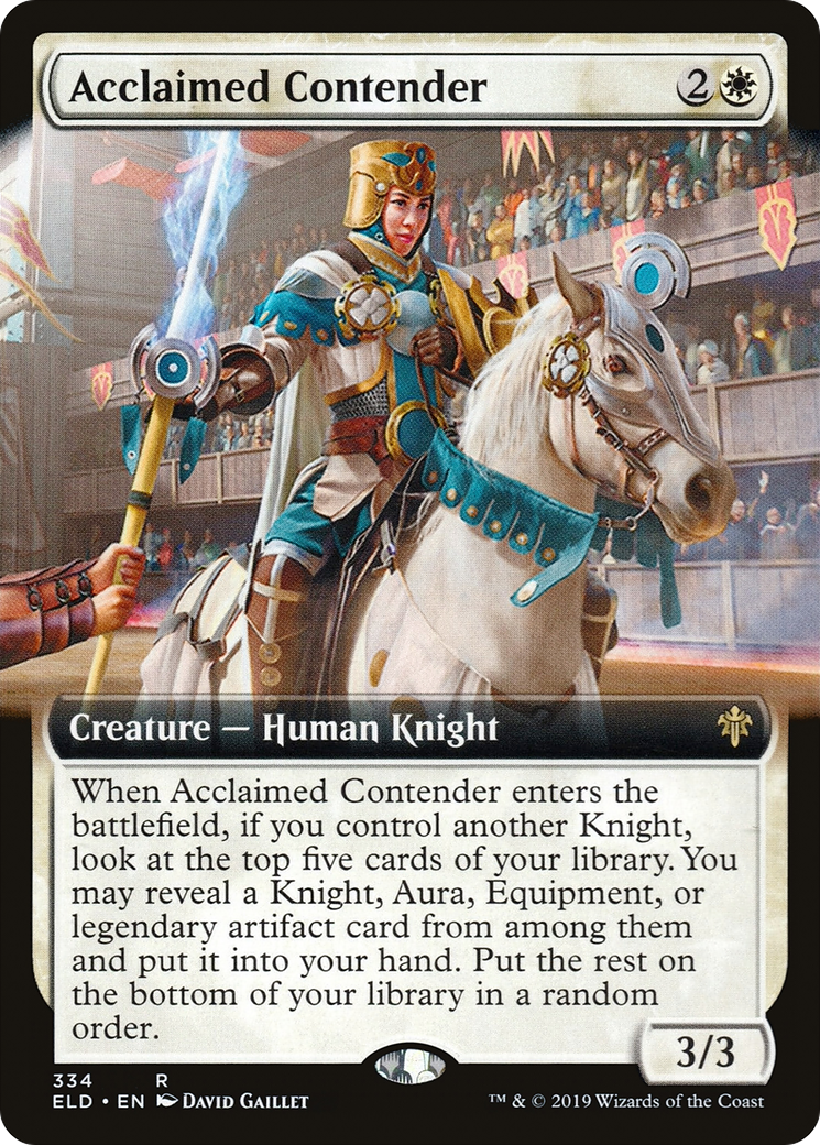 Acclaimed Contender (Extended) [Throne of Eldraine] | Grognard Games