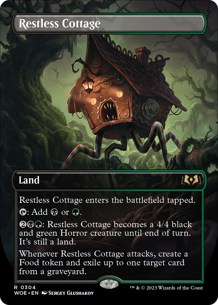 Restless Cottage (Borderless Alternate Art) [Wilds of Eldraine] | Grognard Games