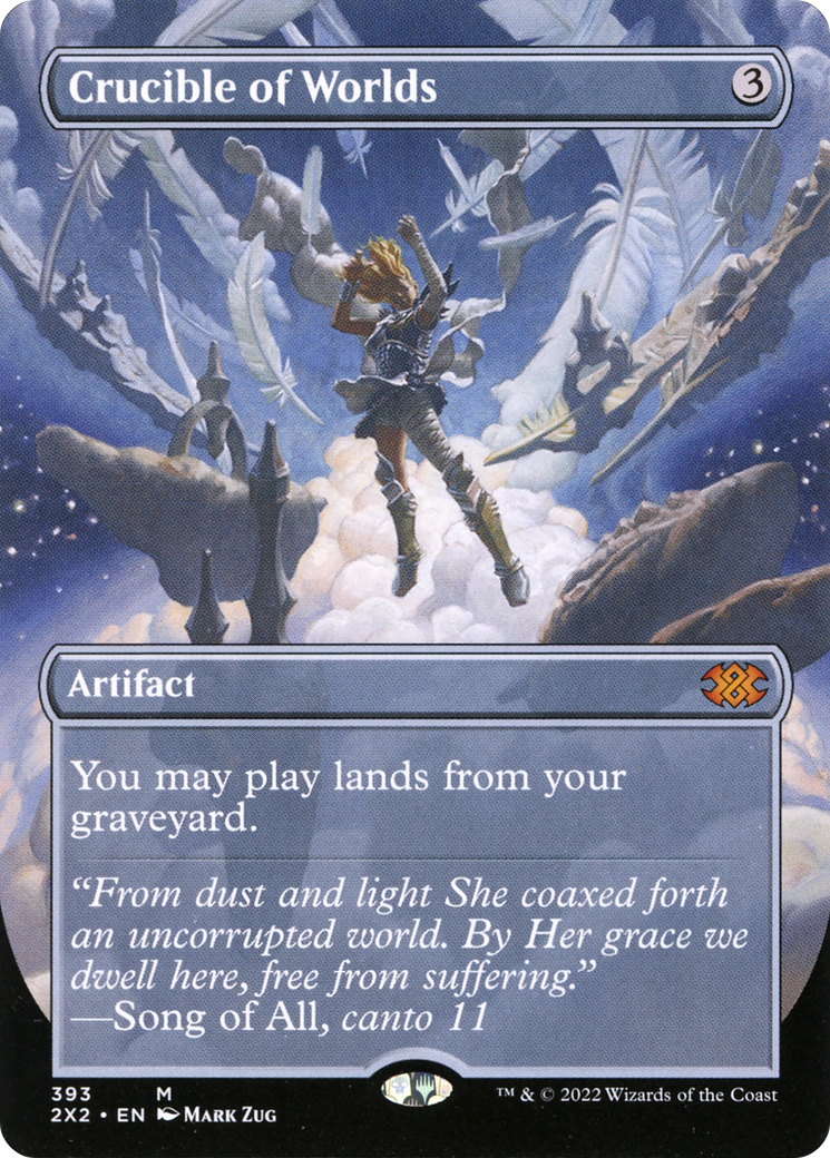 Crucible of Worlds (Borderless Alternate Art) [Double Masters 2022] | Grognard Games