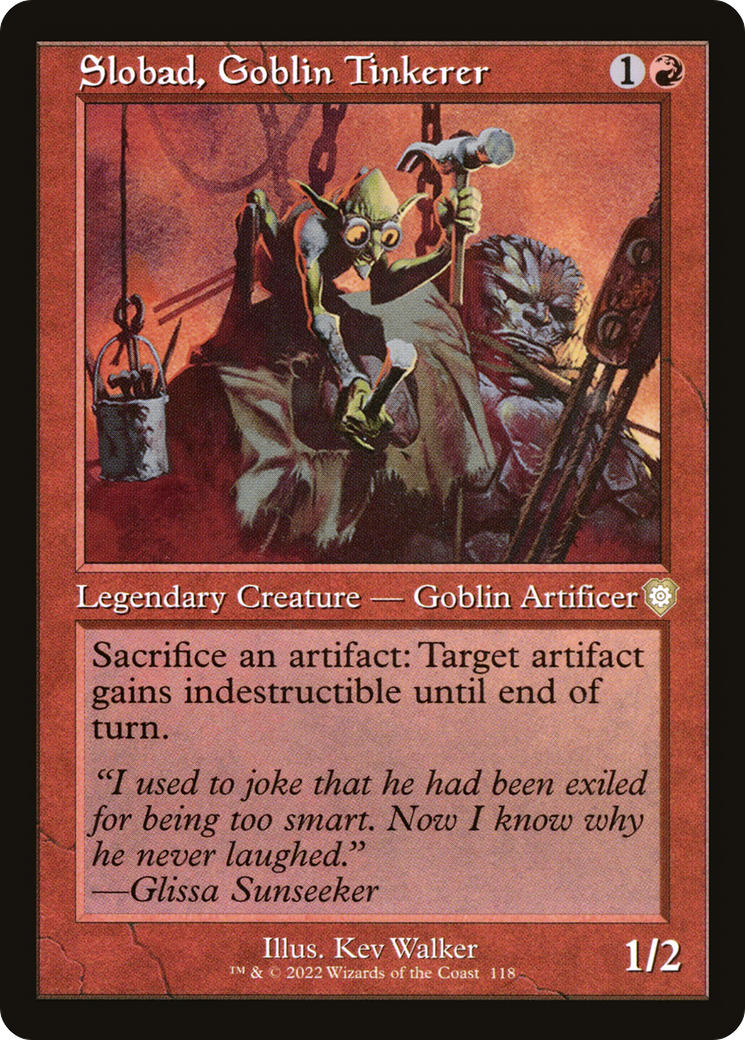 Slobad, Goblin Tinkerer (Retro) [The Brothers' War Commander] | Grognard Games