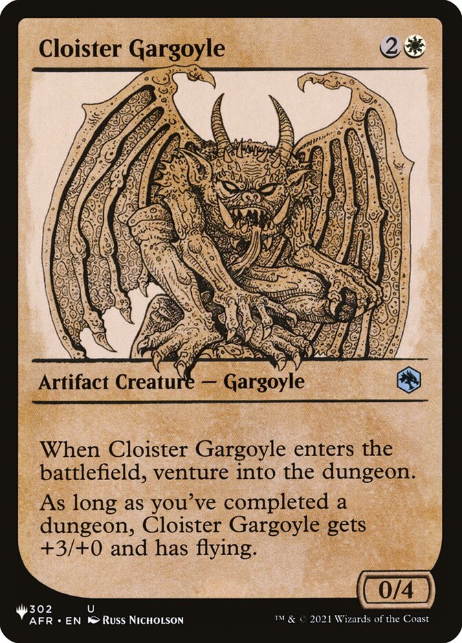 Cloister Gargoyle (Showcase) [The List] | Grognard Games