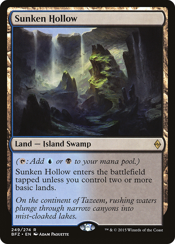 Sunken Hollow [Battle for Zendikar] | Grognard Games