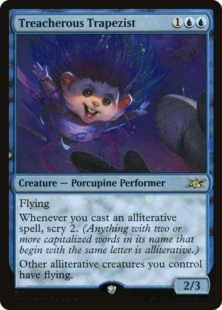 Treacherous Trapezist (Galaxy Foil) [Unfinity] | Grognard Games