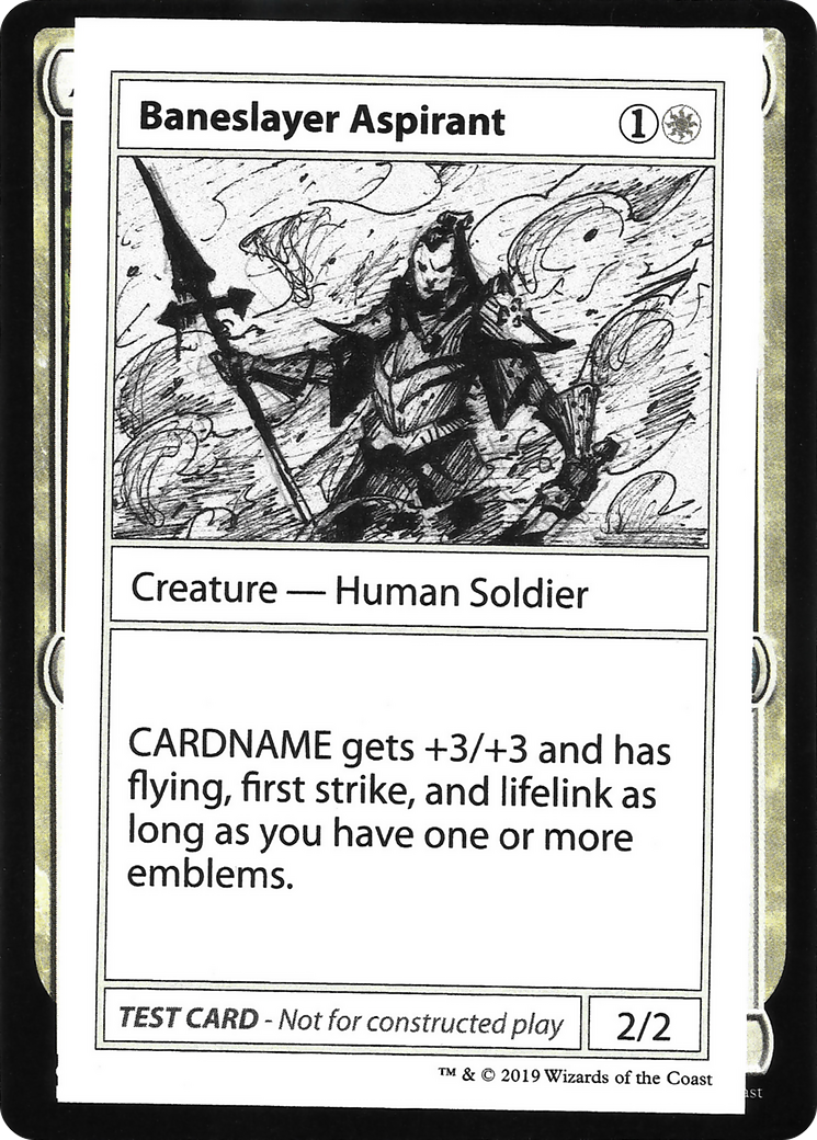 Baneslayer Aspirant (2021 Edition) [Mystery Booster Playtest Cards] | Grognard Games