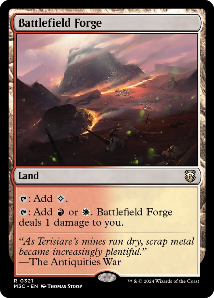 Battlefield Forge (Ripple Foil) [Modern Horizons 3 Commander] | Grognard Games