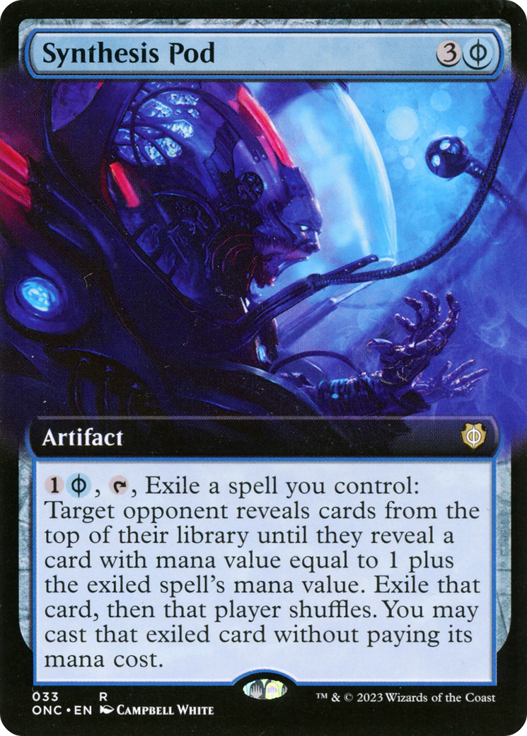 Synthesis Pod (Extended Art) [Phyrexia: All Will Be One Commander] | Grognard Games