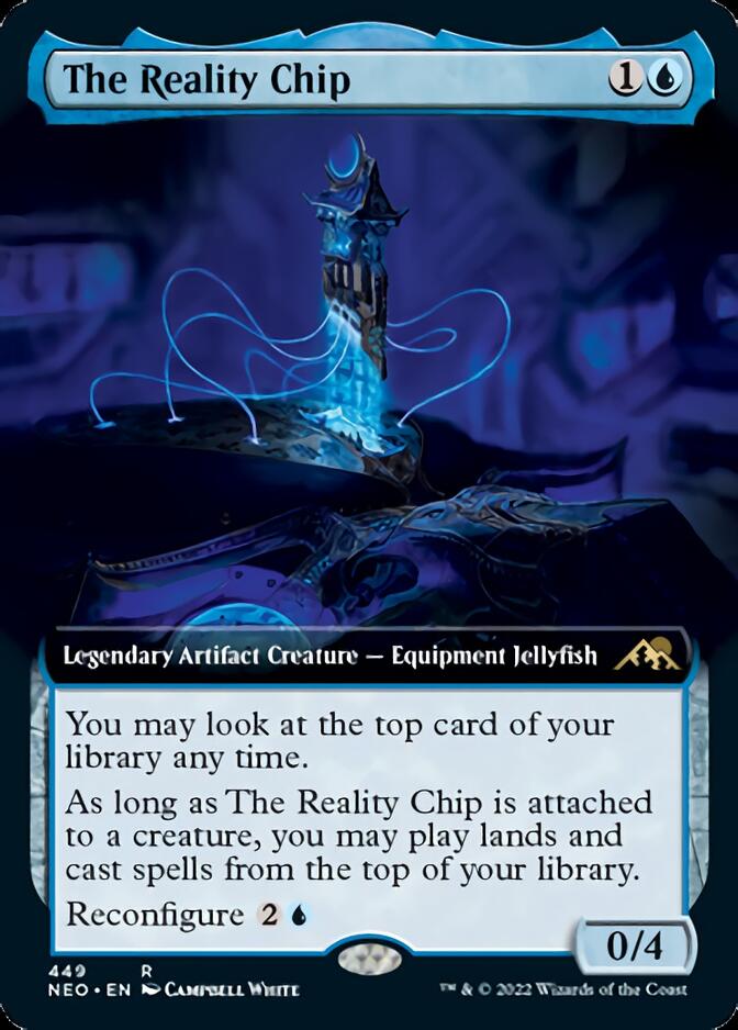 The Reality Chip (Extended Art) [Kamigawa: Neon Dynasty] | Grognard Games