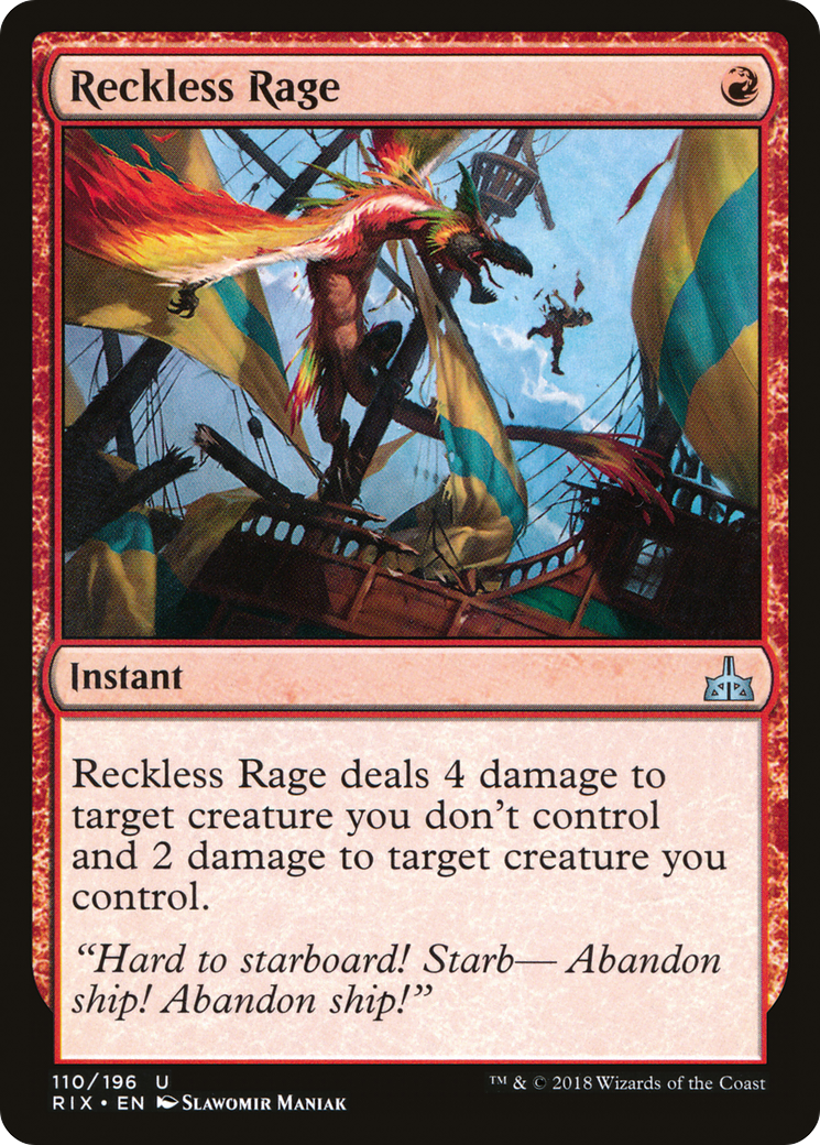 Reckless Rage (RIX-110) - Rivals of Ixalan Foil | Grognard Games