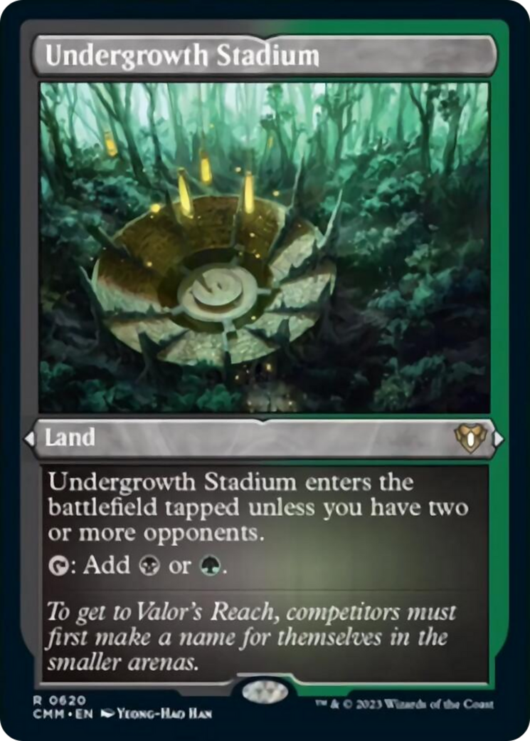 Undergrowth Stadium (Foil Etched) [Commander Masters] | Grognard Games