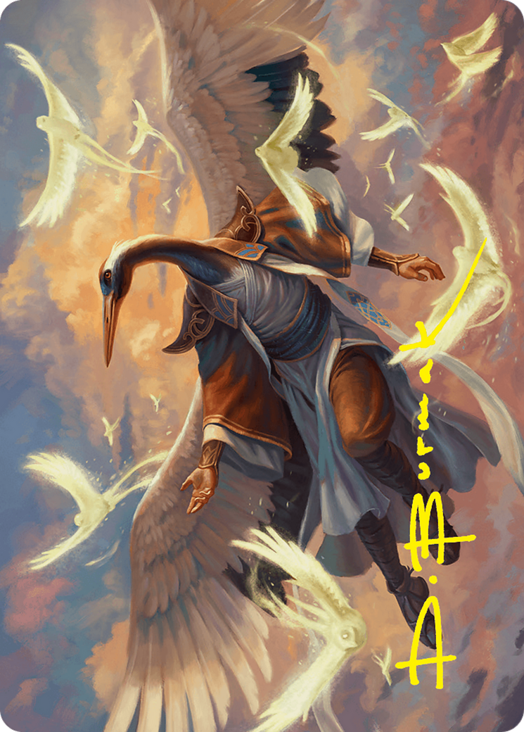 Kykar, Zephyr Awakener Art Card (16/54) (Gold-Stamped Signature) [Foundations Art Series] | Grognard Games