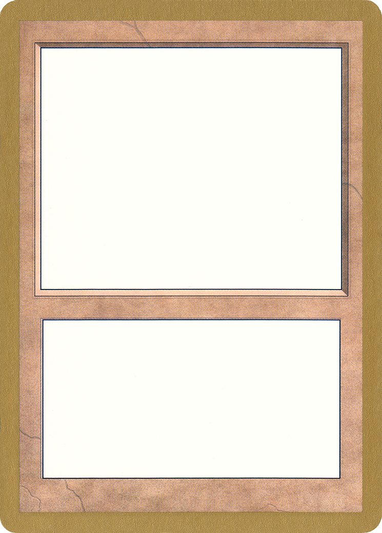 1998 World Championship Blank Card [World Championship Decks 1998] | Grognard Games