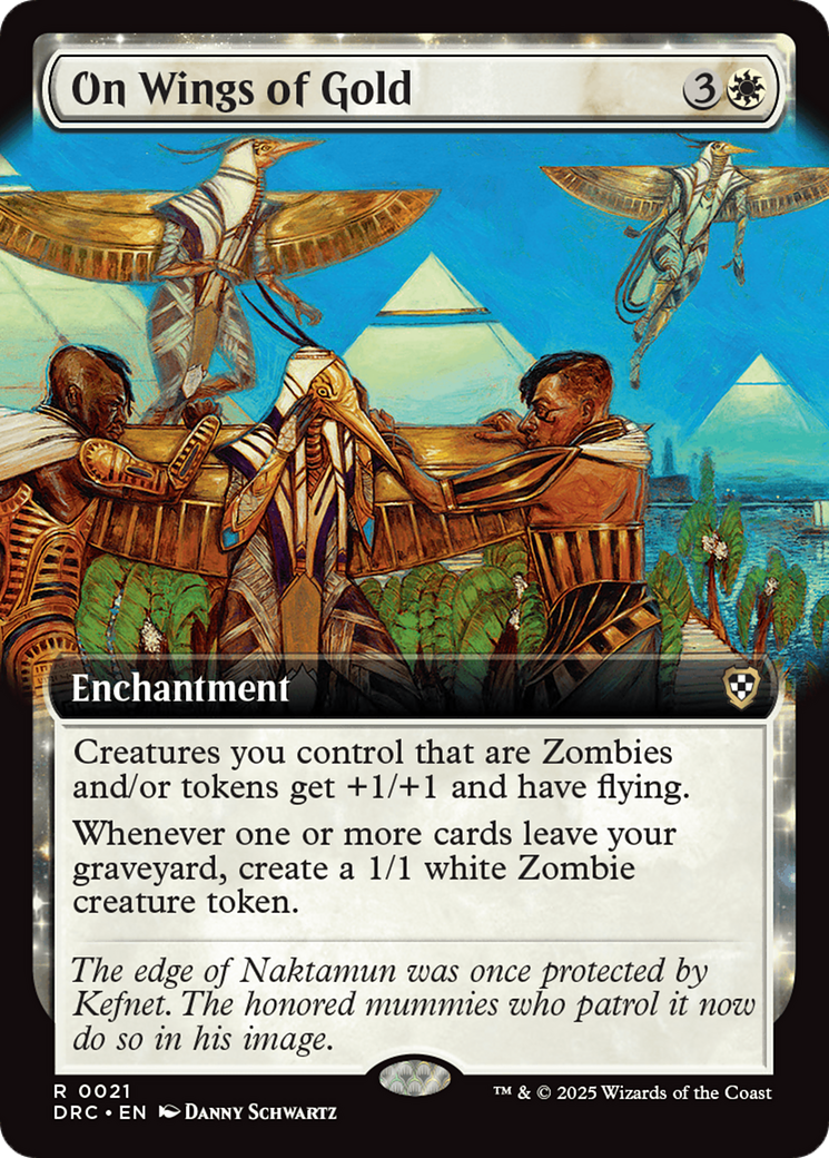 On Wings of Gold (Extended Art) [Aetherdrift Commander] | Grognard Games