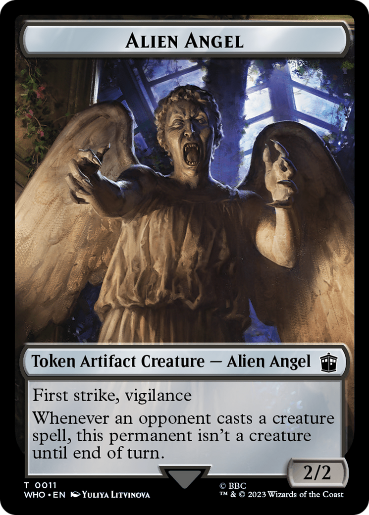 Alien Angel // Food (0025) Double-Sided Token [Doctor Who Tokens] | Grognard Games