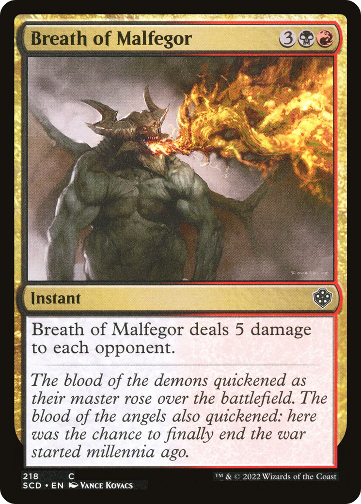 Breath of Malfegor [Starter Commander Decks] | Grognard Games