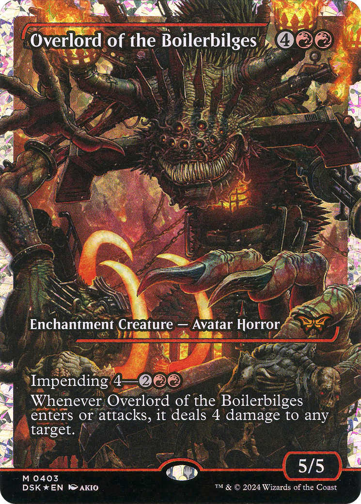 Overlord of the Boilerbilges (Japan Showcase Fracture Foil) [Duskmourn: House of Horror] | Grognard Games