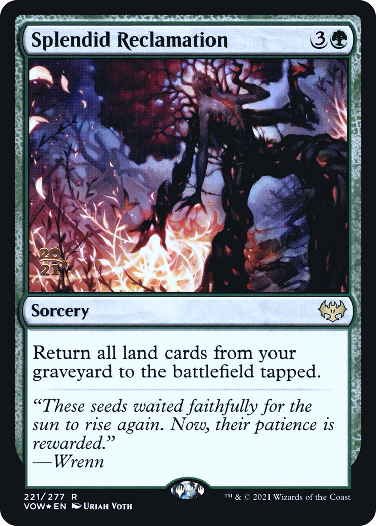 Splendid Reclamation [Innistrad: Crimson Vow Prerelease Promos] | Grognard Games