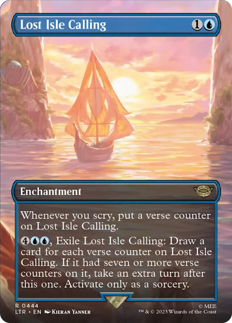 Lost Isle Calling (Borderless Alternate Art) [The Lord of the Rings: Tales of Middle-Earth] | Grognard Games