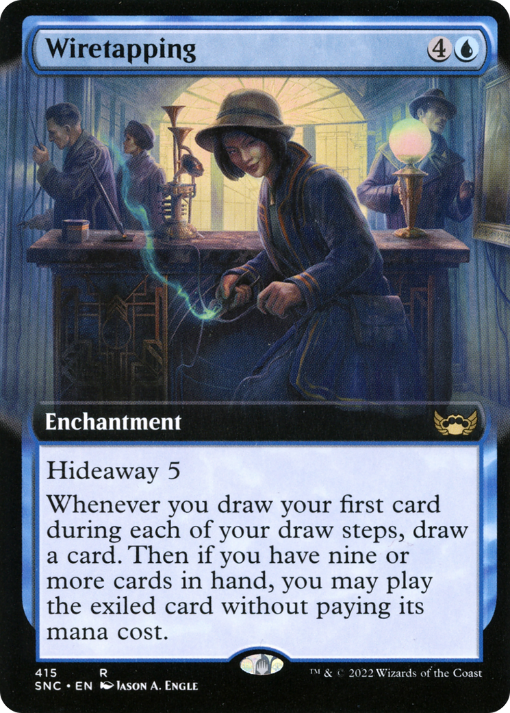 Wiretapping (Extended Art) [Streets of New Capenna] | Grognard Games