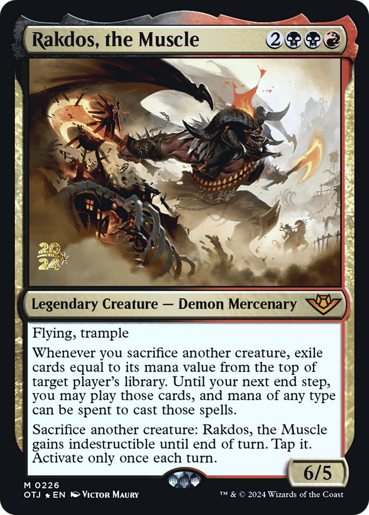 Rakdos, the Muscle [Outlaws of Thunder Junction Prerelease Promos] | Grognard Games
