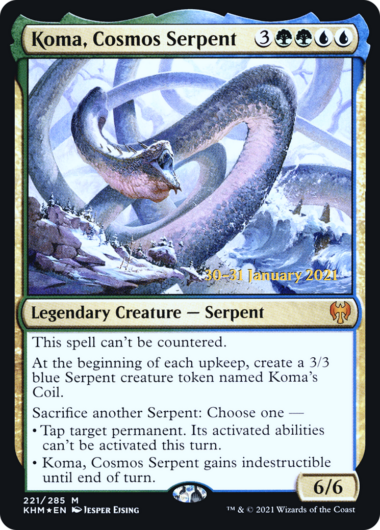 Koma, Cosmos Serpent [Kaldheim Prerelease Promos] | Grognard Games