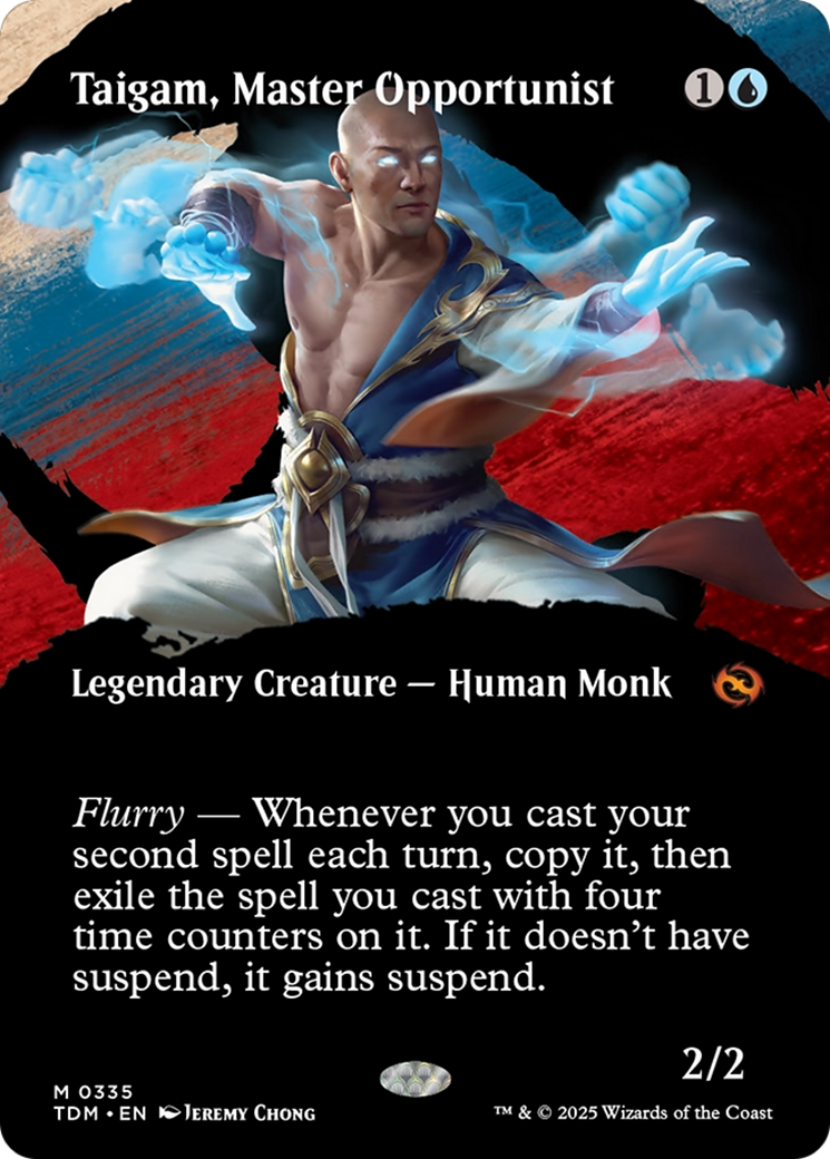 Taigam, Master Opportunist (Borderless) [Tarkir: Dragonstorm] | Grognard Games