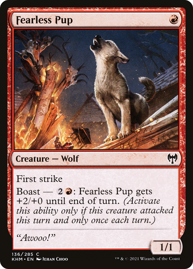 Fearless Pup [Kaldheim] | Grognard Games