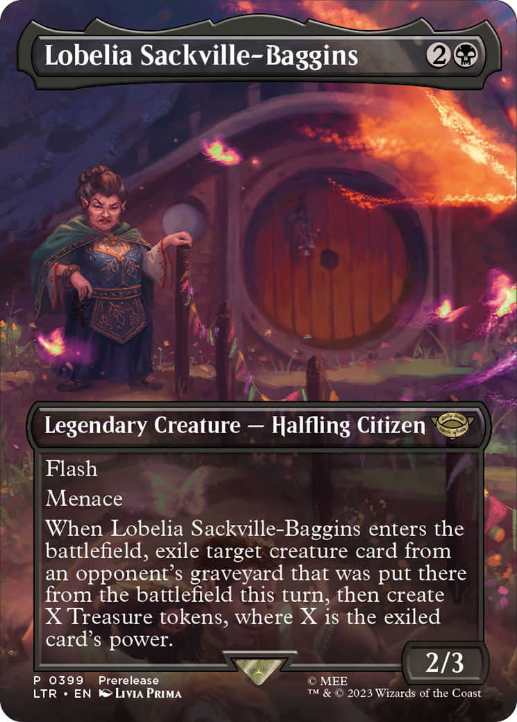 Lobelia Sackville-Baggins (Borderless Alternate Art) [The Lord of the Rings: Tales of Middle-Earth] | Grognard Games