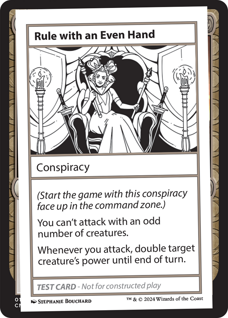 Rule with an Even Hand [Mystery Booster 2 Playtest Cards] | Grognard Games