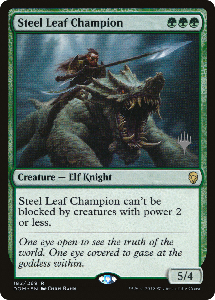 Steel Leaf Champion (Promo Pack) [Dominaria Promos] | Grognard Games