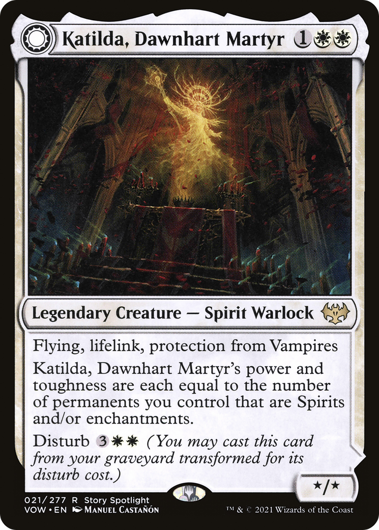 Katilda, Dawnhart Martyr // Katilda's Rising Dawn [Innistrad: Crimson Vow] | Grognard Games