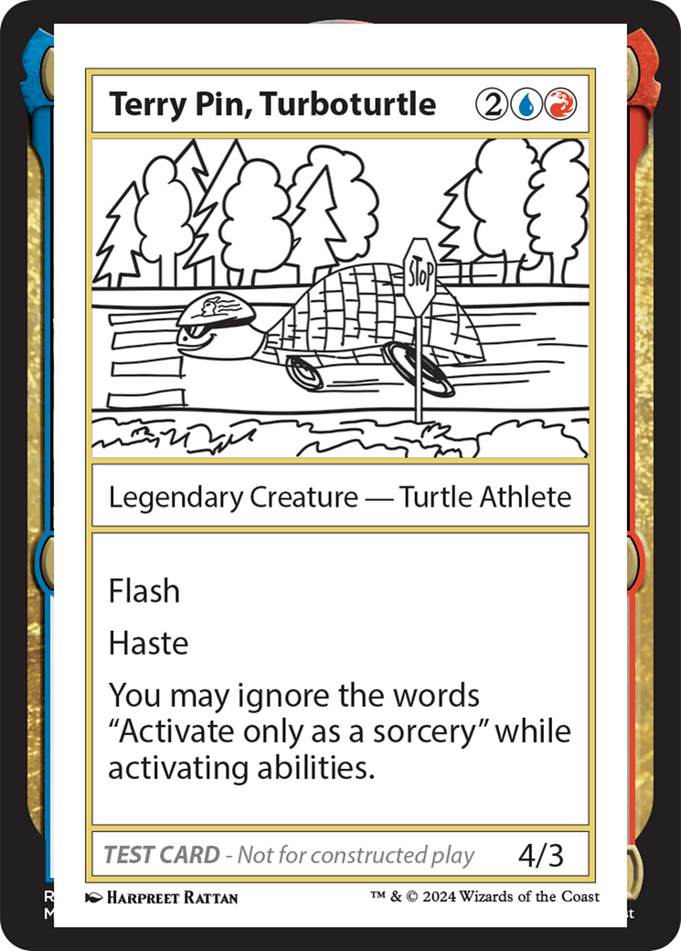 Terry Pin, Turboturtle [Mystery Booster 2 Playtest Cards] | Grognard Games