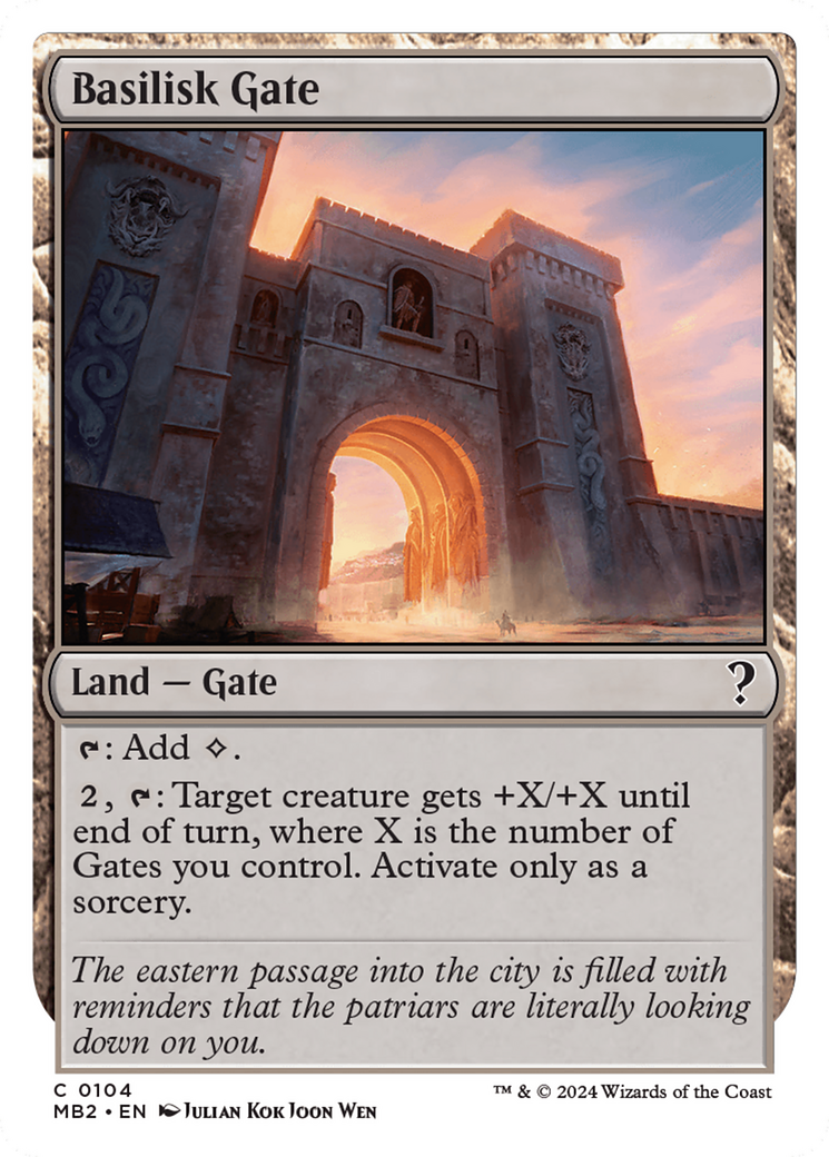 Basilisk Gate (White Border) [Mystery Booster 2] | Grognard Games