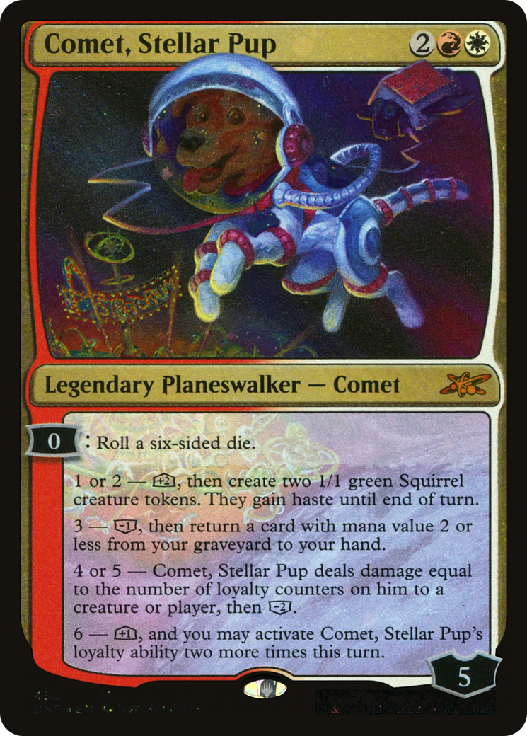 Comet, Stellar Pup (Galaxy Foil) [Unfinity] | Grognard Games